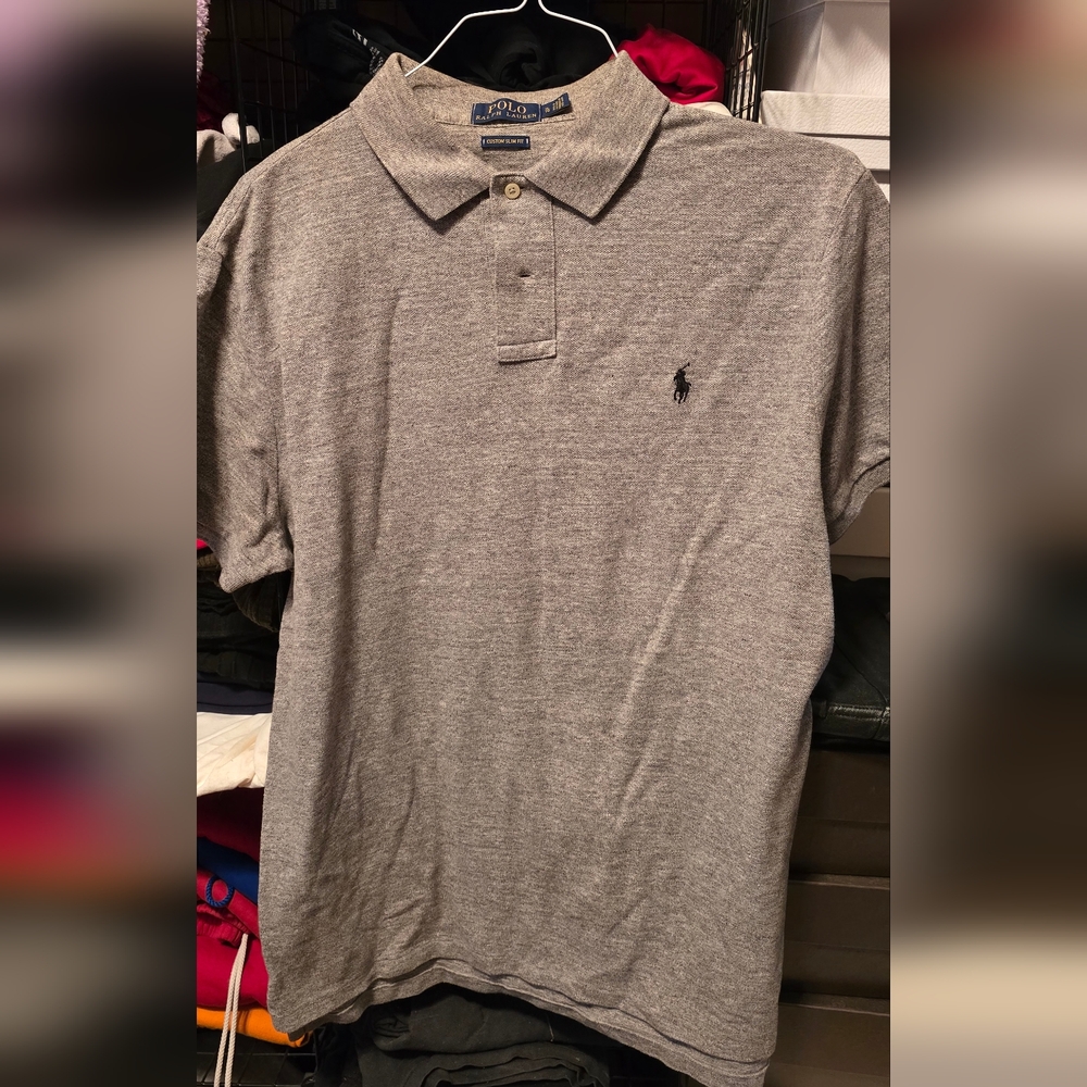 Polo by Ralph Lauren Men's Gray Polo Shirt